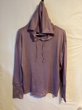 2436 NWOT Westloop Womens Long Sleeve Hooded Top Purple Size Medium